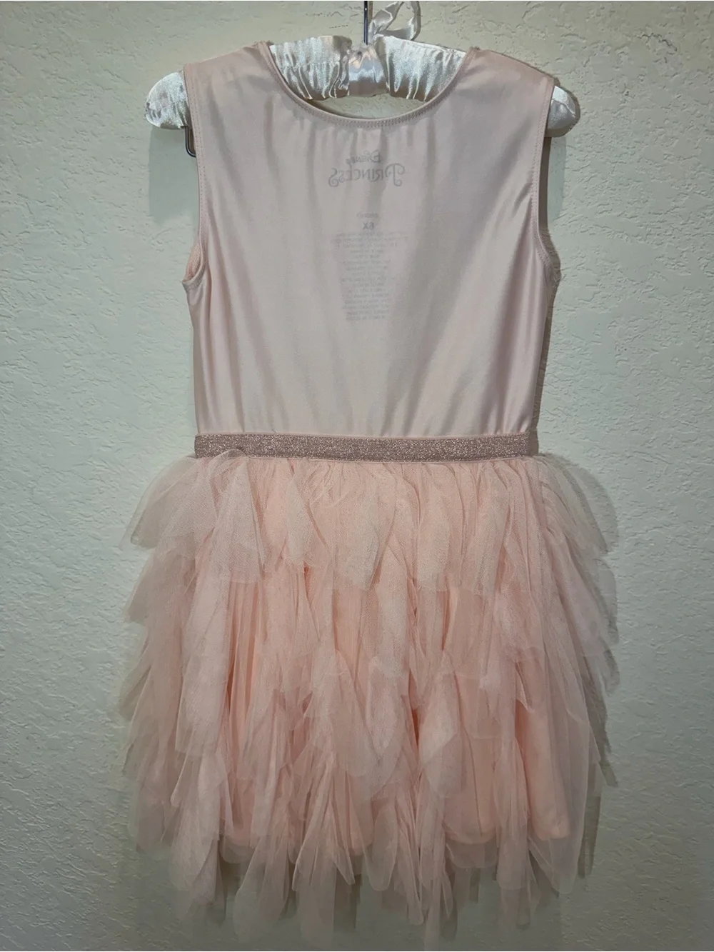 Girls Pink Princess Tutu Dress with Disney Princesses